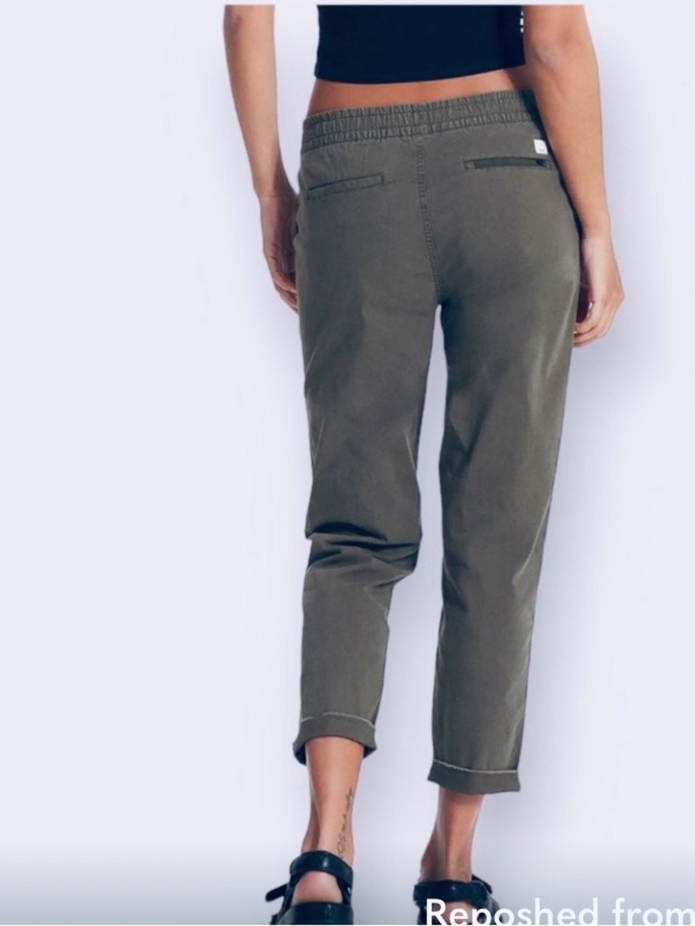 Vuori Ripstop Pant Army Green Organic Cotton Gorpcore Hiking Slim Small - Picture 2 of 8